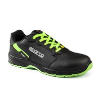 Sparco Unisex Targa Industrial Shoe, Nero Verde Fluo Scuro, 44 EU