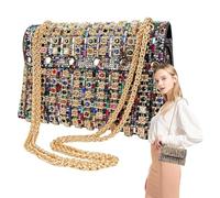 Sparkly Strass Clutch Geldbörsen Glitzer Abendtasche Damen Geldbörse