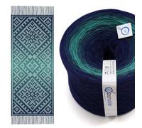 SparWolle Bobbel Farbverlaufsgarn Darova Filet-Schal Häkelset 4-fädig 1,500m inklusive Anleitung (DA0004)