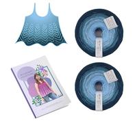 SparWolle Bobbel Mulberry Summer Top Tunesisches Häkelset, 2 Bobbel mit Anleitung (3 / M / 40-42, MU002)