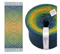 SparWolle Ombré Garn Darova Filet-Schal Häkelset 4-fädig 1,500m inklusive Anleitung (DA0006)