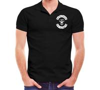 Spaß Kostet Herren Poloshirt Polohemd La Familia Eastside Skull (mit Rückendruck) Größe M - 5XL