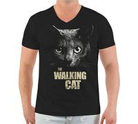 Spaß Kostet Herren Tshirt The Walking Cat Katzen Motiv Grösse S bis 5XL