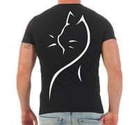 Spaß Kostet Männer und Herren Tshirt Cat (mit Rückendruck) Größe S - 5XL