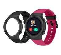 SPC Smartee 4G Junior - Kinder-Smartwatch mit GPS, Videoanrufen & Notruftaste | 1,2"-Display, Dual-Armband kastanienbraun und schwarz und Tracker-Modus | Schulmodus | Verwaltung über Smart Clan App