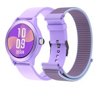 SPC Smartee Duo Vivo - Smartwatch intelligente Uhr Farbe Lila mit austauschbarem Armband, rundes 1,27" HD-Zifferblatt, Bluetooth-Anrufe, 8 Tage Akkulaufzeit, 100 Sportarten, IP68