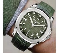 Specht & Söhne Marke Automatische Mechanische Uhren Sport Armbanduhren Grün Saphir Leucht 50M Wasserdicht Relogio Masculino Miyota-8215-Uhrwerk V2-Schwarz