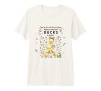 Special Needs Mom Autism Caregivers Cute Mama Duck Premium T-Shirt
