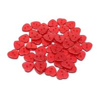 Special Touches Knöpfe aus Kunstharz, glitzernd, 13 mm, Rot, 50 Stück