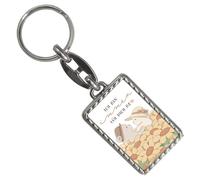 speecheese Bären Schlüsselanhänger mit Bordüre mit Spruch Ich bin immer für dich da Liebevolles Paar Geschenk Love Zusammenhalt Symbol Sonnenblume Valentinstag Liebesbote