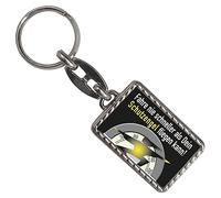 speecheese Fahre nie schneller, als dein Schutzengel fliegen kann Schlüsselanhänger mit Bordüre als Geschenk für Fahranfänger für den Autoschlüssel, um Schutz beim Autofahren zu