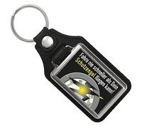 speecheese Fahre nie schneller, als dein Schutzengel fliegen kann Schlüsselanhänger mit Kunstleder-Anhänger als Geschenk für Fahranfänger für den Autoschlüssel, um Schutz beim Autofahren zu