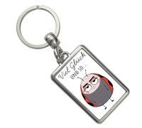 speecheese Marienkäfer Schlüsselanhänger mit Spruch Viel Glück und so Ironischer Witz-Käfer Sarkasmus-Geburtstagsgeschenk für Männer Kollege