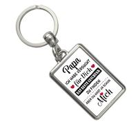 speecheese Papa - das beste Geschenk für dich bin ich Schlüsselanhänger ein schöner Schlüsselring als besondere Geschenkidee für ein Familienmitglied die von Herzen kommt