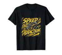 Speed Addiction Racing Rider Bewegungsgrafik T-Shirt