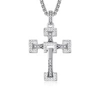 Speed and Passion Halskette mit Kreuzanhänger von Dominic Toretto Vin Diesel männliches Kreuz Kruzifix Halsanhänger Schmuck