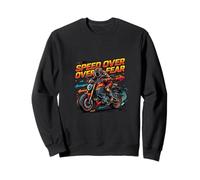 Speed Mindset Racing Rider Dynamische Bewegungsgrafik Sweatshirt