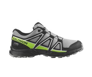 Speedcross Waterproof Multisportschuhe Kinder-Alloy / Black / Green Gecko-EU 31