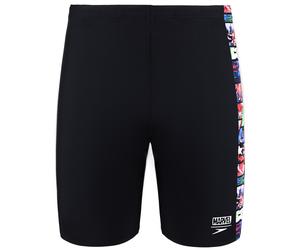 Speedo All Over Print Marvel Avengers Jammer Black Mens Schwimmshorts 8 09529c701 EU 38 / UK 5