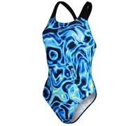 Speedo - "Allover Digital" Badeanzug für Damen, Schwimmen (Blau/Schwarz) EU 34 / UK 6