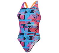 Speedo Allover Digital Powerback Badeanzug Siren Red/Picton Blue S -