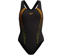 Damen Badeanzug Womens Allover Panel Laneback Textilgröße: 42 schwarz-amberwave
