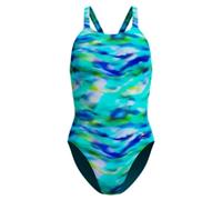 Speedo Allover Printed Leaderback Damen Schwimmanzug, türkis 36