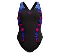 Speedo Damen Badeanzug Frau Placement Laneback Schwarz 46