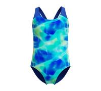 Speedo Badeanzug für Mädchen, bedruckt, Mayablau/tiefer Saphir, Mayablau/tiefer Saphir, 7-8 Jahre