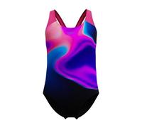 Speedo Badeanzug für Mädchen, bedruckt, mit Spritzschutz, Margarita, Rosa/Anthrazit, Margarita Pink/Anthrazit, 15-16 Jahre