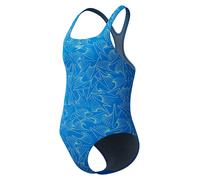 Speedo Einteiliger Badeanzug für Kinder Hyperboom Allover Medalist – Blau – 11–12 Jahre