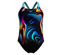 Speedo Digital Placement Splashback Teen Swimsuit - 15-16 Years - Arctic Glass
