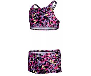Speedo Badeanzug Mädchen Printed Boyleg 2-teilig Schwarz/Rosa/Miami