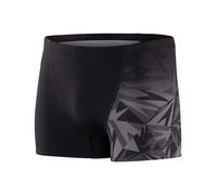 Speedo - Badeshorts V-Schnitt für Herren (Schwarz/Grau) S