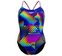 Speedo Club Training Bedruckter Fixed-Crossback-Badeanzug Damen, Größe:44