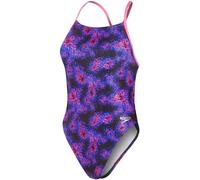 Speedo Damen-Badeanzug Allover Digital Lattice Back Hyper Lights