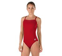 Speedo Damen Swimsuit One Piece Endurance+ Flyback Solid Adult Team Colors Badeanzug, Dunkelrot, 38
