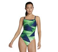 Speedo Damen-Badeanzug, einteilig, PowerFlex, Flyback, Bedruckt, Teamfarben für Erwachsene
