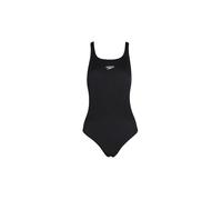 Speedo Damen Eco Endurance+ Medalist Badeanzug | Athletische Passform | Klassisches Design | Recyclingmaterial | Chlorbeständig | Besonders flexibel Badeanzug, Schwarz, 42