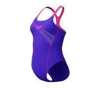 Speedo Damen Badeanzug Medley Logo Blau Lila, Blau / Violett, 62