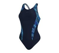 Speedo Damen-Badeanzug mit durchgehendem Laneback, blau/blau, 54