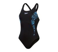 Speedo - Women's Placement Muscleback - Badeanzug, Gr. M 36, schwarz (Navy/Blue)
