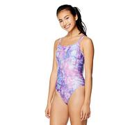 Speedo Damen Badeanzug One Piece Prolt Volt Back Printed, Damen, Badeanzug, Swimsuit One Piece ProLT Volt Back Printed, Verwaschene Batikfärbung, 28