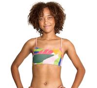Speedo Damen Badeanzug Top Bikini Endurance Strappy Back Demi Bikinioberteil, Block Tropics, Medium