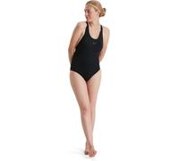 Speedo Badeanzug Eco Endurance+ Power, Recyclingmaterial, chlorbeständig, Damen Schwarz 38