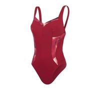 Speedo Damen Formender LunaElustre Badeanzug mit Print | Shapewear | Schwimmbekleidung für Strand und Urlaub Schwimmbekleidung, Magenta Haze/Soft Bloom, 44/20