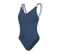 Speedo Damen Formender Strappy Badeanzug | Shapewear | Schwimmbekleidung für Strand und Urlaub Schwimmbekleidung, Spruce Blue, 32/8