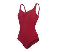 Speedo Damen Formgebender Aquanite Badeanzug | Shapewear | Strand- und Urlaubsbademode Schwimmbekleidung, Basque Red, 32/8