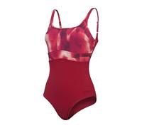 Speedo Damen Formgebender Countour Eclipse Badeanzug mit Print | Shapewear | Strand- und Urlaubsbademode Schwimmbekleidung, Magenta Haze/Soft Bloom, 38/14