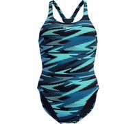 Speedo Damen Hyperboom Allover Medalist Badeanzug | Schnell trocknend | Fitness | Chlorbeständig Dark Teal 38